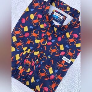 Magellan Outdoors Men's Low Country Boil Button-Up Shirt- Size 2XL